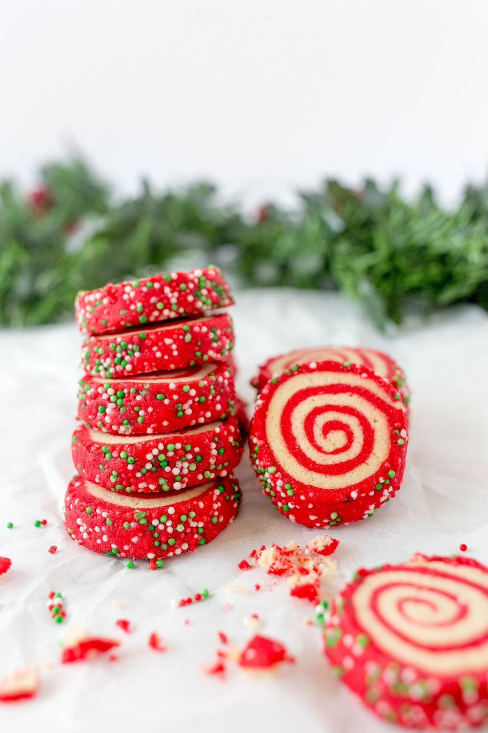 Christmas Pinwheel Sugar Cookies - Lip-Smacking Food