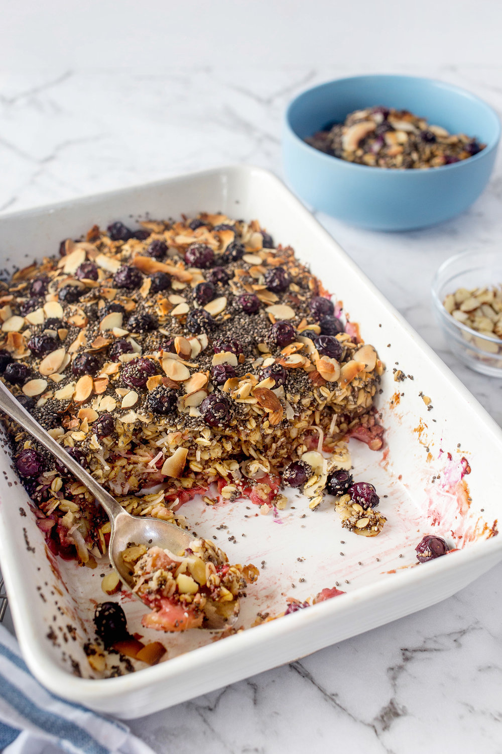 Blueberry Coconut Baked Oatmeal - Recipes - Lip-Smacking Food