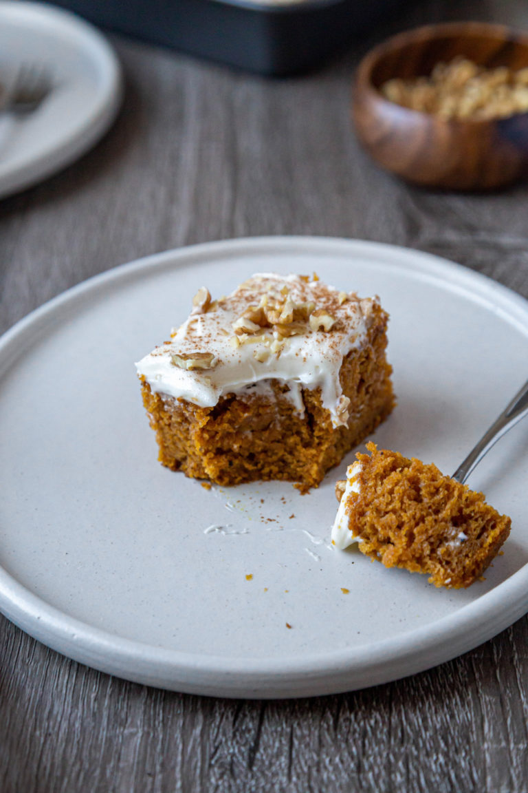 Pumpkin Cake with Cream Cheese Frosting - Recipes - Lip-Smacking Food