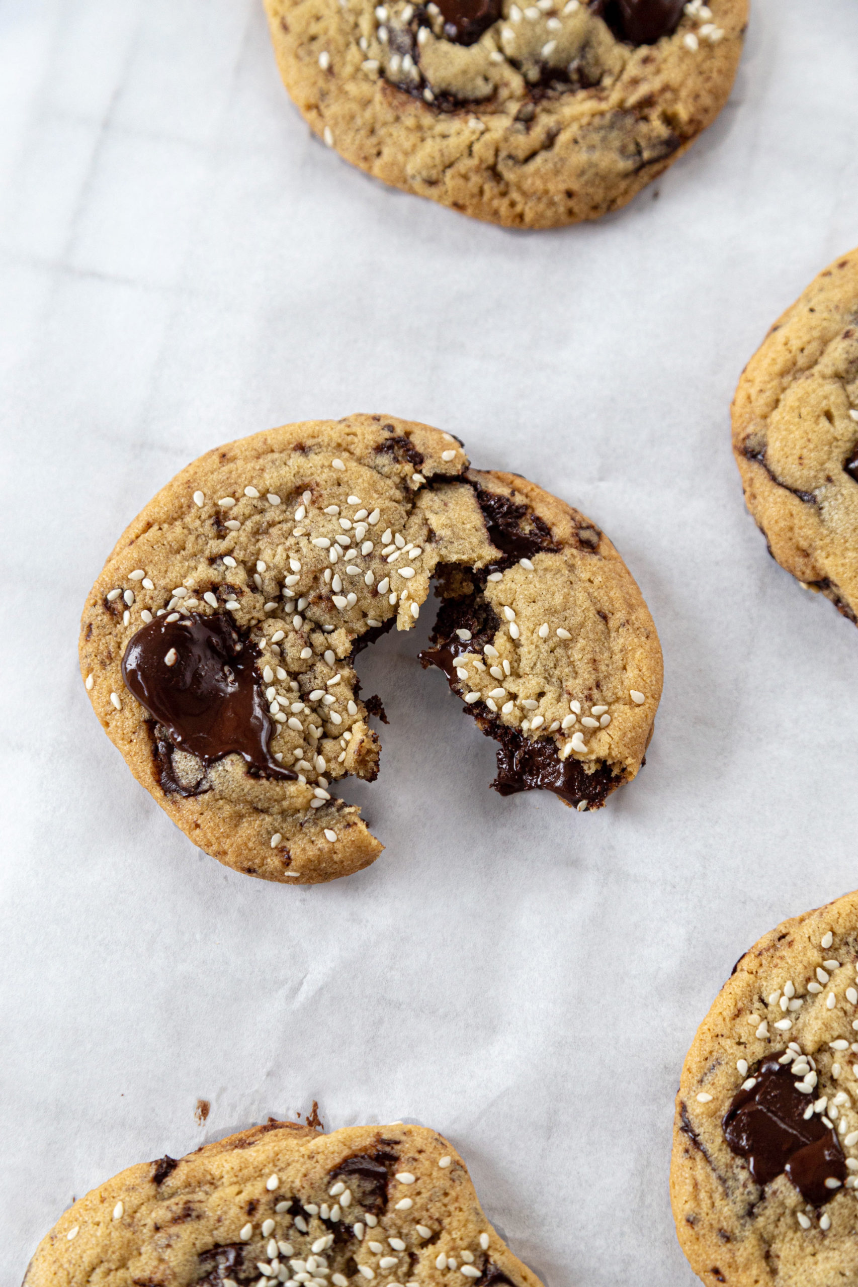 Tahini Chocolate Chunk Cookies - Cookies - Lip-Smacking Food